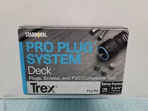 Starborn Pro Plug System Deck, PXDC462S275 Trex Fire Pit Color-Plugs,Screws,Tool - Picture 1 of 9