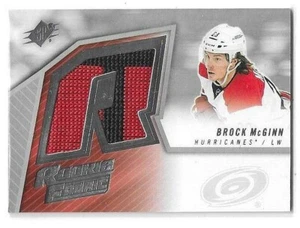 2015-16 UPPER DECK SPX BROCK MCGINN ROOKIE FABRICS JERSEY #SPXR-BM HURRICANES - Picture 1 of 2