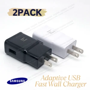 2PCS For Android Samsung USB Wall Charger Fast Adapter Block Charging Cube Brick - Picture 1 of 12