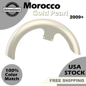 Guardabarros delantero Marruecos Gold Pearl 21" Reveal Wrapper Hugger para 09+ Harley Street - Imagen 1 de 9