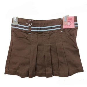 Gymboree Brown Pleated Skort-5-Skirt-Shorts-Blue Accents - Picture 1 of 3