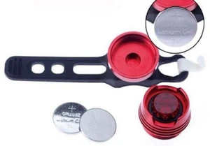 LED Fahrradlicht mit Gummizug SCHWARZ Hecklicht Velolicht - Picture 1 of 3