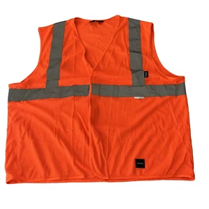 Walls Men's Orange Reflective Hunting Construction Mesh Safety Vest Size XL - Picture 1 of 7