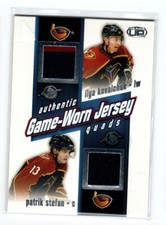 2002-03 Pacific Heads Up Quad Jerseys #2 Ilya Kovalchuk/Patrik Stefan/Hnilicka