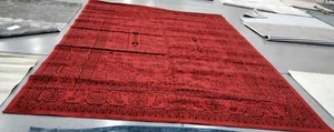 RED / BLACK 10' X 14' Damaged Binding Rug, Reduced Price 1172754388 ADR108F-10 - Picture 1 of 4