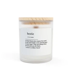 Personalized Friendship Candle, BFF Gift, Custom Scented Soy Candle, Bestie - Picture 1 of 37