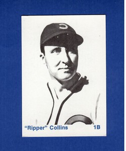 RIPPER COLLINS, 1938 Chicago Cubs National League Champions card | 1976 TCMA B