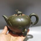 Vintage Chinese Yixing Purple Clay Teapot Zisha Ceremony Frog Lotus Teaware Fine