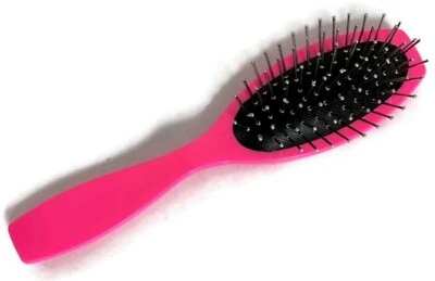 DORI'S DOLL BOUTIQUE Bright Pink Hairbrush-7 inch for 18 inch Doll Clothes Girl Accessories