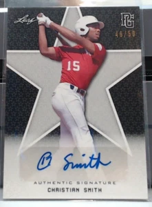 2020 Leaf Perfect Game Christian Smith Rookie Auto /50 #BA-CSS MSK - Bild 1 von 2