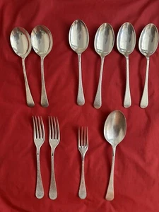 VINTAGE Habitat Besteck Kreuz Schraffurmuster: EPNS 10 Teile - Bild 1 von 3