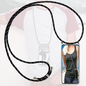 Schutzhülle Für Samsung Galaxy A7 2018 Kordel Band Handy Kette Case Tasche Hülle - Bild 1 von 11