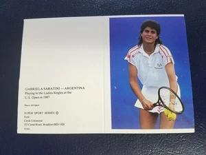 Gabriela Sabatini Tennis USTA Super Sport Series Cards Unlimited Unfolded WOW - Picture 1 of 2