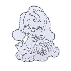 Dog Metal Cutting Dies Stamps Embossing Stencil for Scrapbooking DIY - Picture 1 of 8