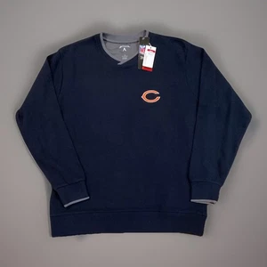 Sudadera Pullover Chicago Bears Antigua Cuello en V Azul Marino Para Hombre Grande Nueva Con Etiquetas  - Imagen 1 de 2