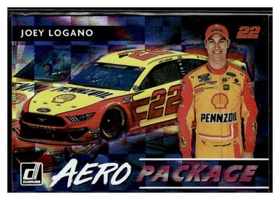 2021 Donruss #AERO12 Joey Logano Aero Package Checkers - Image 1 of 2
