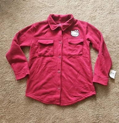 Camisa Chaqueta Hello Kitty by Sanrio Cuello Manga Larga Gráfico Talla Grande Nueva con Etiquetas Foto 1 de 4
