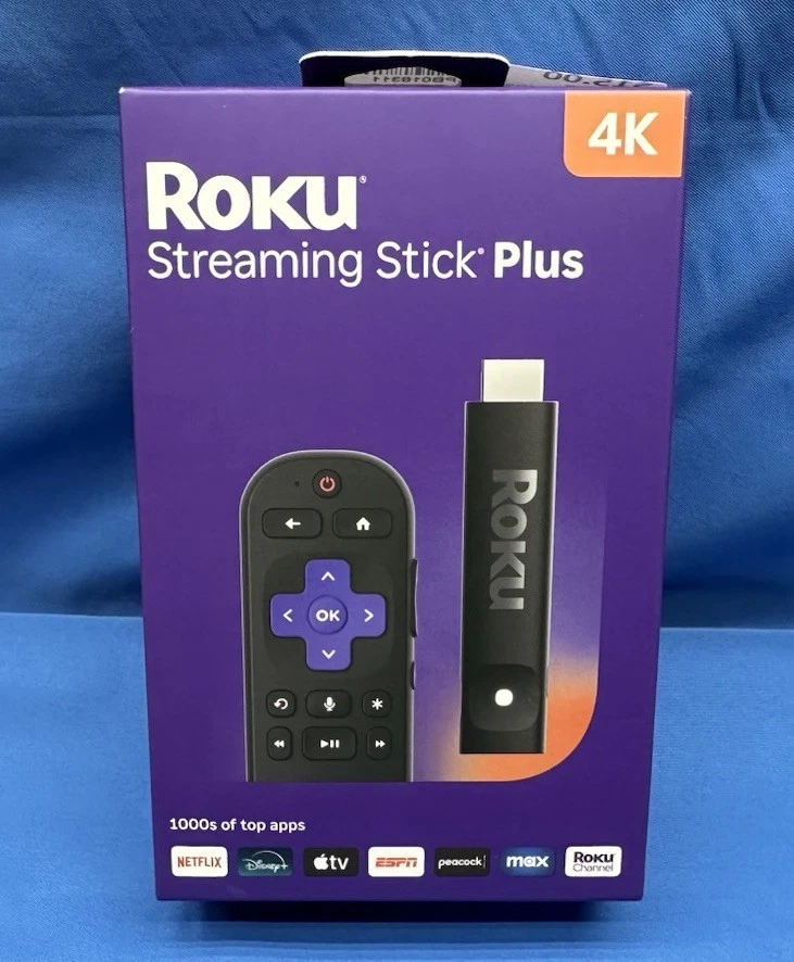 Reproductor multimedia Roku 3830R Streaming Stick Plus 4K UHD con control remoto por voz - 2025 Foto 1 de 1