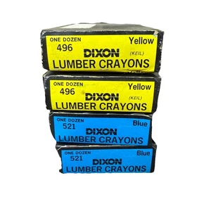 Dixon Holz Buntstifte 4 Dutzend gelb & blau versiegelt Posten - Bild 1 von 3