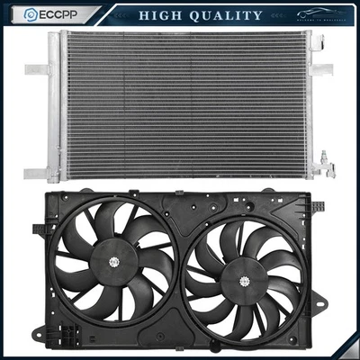 Electric AC Condenser Cooling Fan Kit For 11 2012 2013 2014-2016 Buick LaCrosse - Изображение 1 из 4