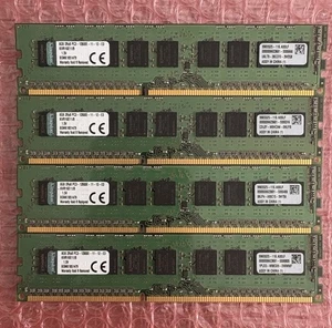32GB (4x8GB 2Rx8 PC3-12800E-11-12-E3) DDR3 ECC Unbuffered UDIMM KVR16E11/8 ECC  - Picture 1 of 3