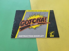 Gotcha! The Sport! Nintendo NES Manual Only ~ Instruction Booklet