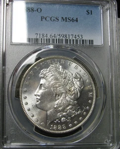 1888-O Morgan Dollar Silver ---- PCGS MS-64 Graded Looks PL?! Coin ---- #314C - Picture 1 of 12