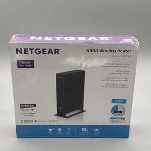 Netgear N300 Wireless WiFi Router [WNR2000] Black New - Picture 1 of 10