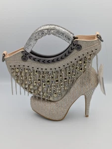 Veneto Schuhe Tasche hoher Absatz Handtasche Stiletto veganes Leder Etikett Einzelhandel 288 $ - Bild 1 von 17
