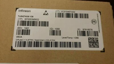 (25 PCS) TLE4274GSV25HTSA1 IC REG LIN 2.5V 400MA SOT223-4 ROHS - Image 1 of 3