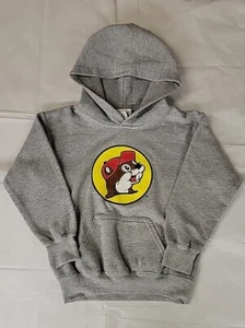 Bucees Hoodie YOUTH XSmall Gray Pullover Buc-ees Beaver Sweatshirt XS - Picture 1 of 4