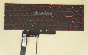 New for MSI Katana GF66 11UG, Katana GF66 12UE Keyboard Red backlit Russian RU - Picture 1 of 3