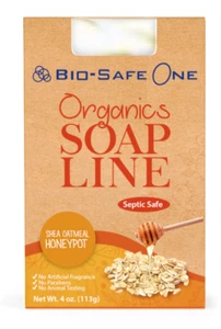Bio-Safe One, Inc. Shea Oatmeal Honeypot Natural Organic Soap Bar 4 oz Homemade - Picture 1 of 15