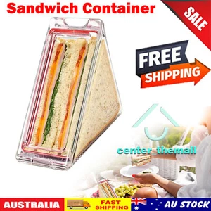 Triangle Sandwich Container Reusable, Washable Sandwich Box for Lunch For School - Picture 1 of 9