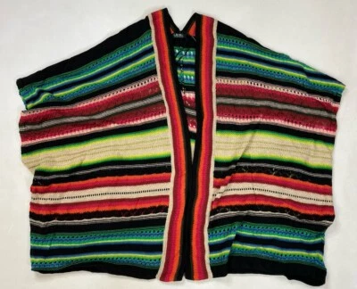 Polo Ralph Lauren Southwestern открытый пончо кардиган свитер женщин большой XL - Изображение 1 из 4