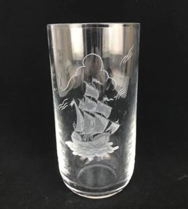 Vaso vintage metà secolo Kosta Boda in vetro artistico inciso David Porro 48434 7-1/2" - Foto 1 di 5