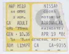 4/19/86 Motor Sports @ Kansas City Arrowhead Stadium Ticket Stub!