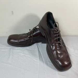 Kenneth Cole Reaction Men's Brown Lace up Dress Shoe-Size 11 Sim-plicity Leather - Picture 1 of 9
