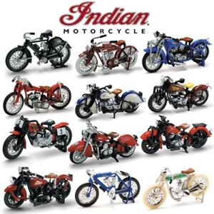New Ray Toys 12 Assorted Indian Motorcycles 1:32 Scale Die-Cast Toy 06067 373007