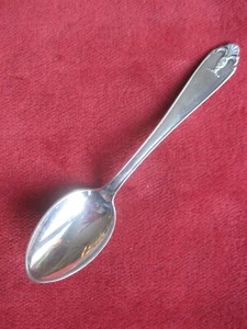 4,4" Demitasse Sterling Löffel Europa klassisch aber unbekanntes Muster - Bild 1 von 2