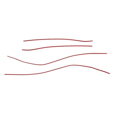 Juego de molduras protectoras de borde de puerta rojo puro Subaru 2015-21 WRX STI SOA801P020T2 OEM NUEVO Foto 1 de 2