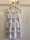 French Country Girls Size 2 Floral Cotton Nighty Nightgown Nightdress