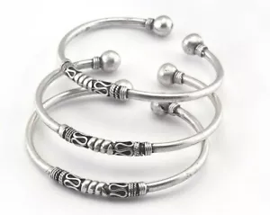 Cabezal de bola Pulsera Ajustable Latón Mujeres Moda Hecho a mano Puño Opciones de color - Imagen 1 de 14