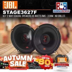 JBL Stage3 627F 6.5" 2-Way Coaxial Speakers 45 Watts RMS - 3 Ohm - No Grilles - Picture 1 of 1