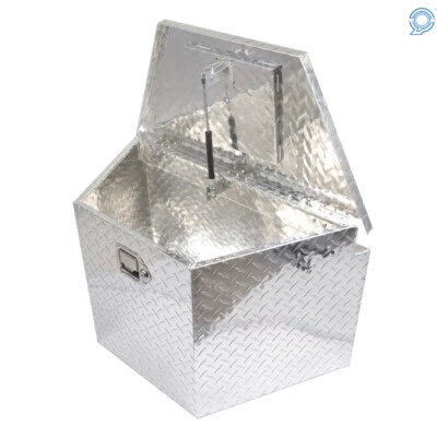 29 Inch Silver Aluminum Tool Box Trailer Tongue Box Camper Storage w/Lock & Keys Foto 1 de 4