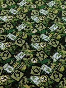Batman And Villains' Symbols Cotton Fabric ( Camelot Cottons) - Picture 1 of 3