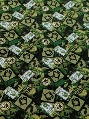 Batman And Villains' Symbols Cotton Fabric ( Camelot Cottons) - Image 1 of 3