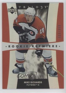 2005-06 Upper Deck Trilogy Rookie Premiere /999 Mike Richards #208 Rookie RC