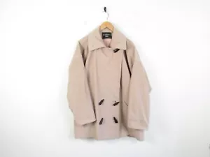 Vintage Wallis Cashmere Blended Wool Pink Winter Duffle Coat Jacket Size 8 - Picture 1 of 12