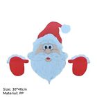 Santa Claus Fence Peeker Christmas Decoratijc Outdoor Festivity To The Occasion